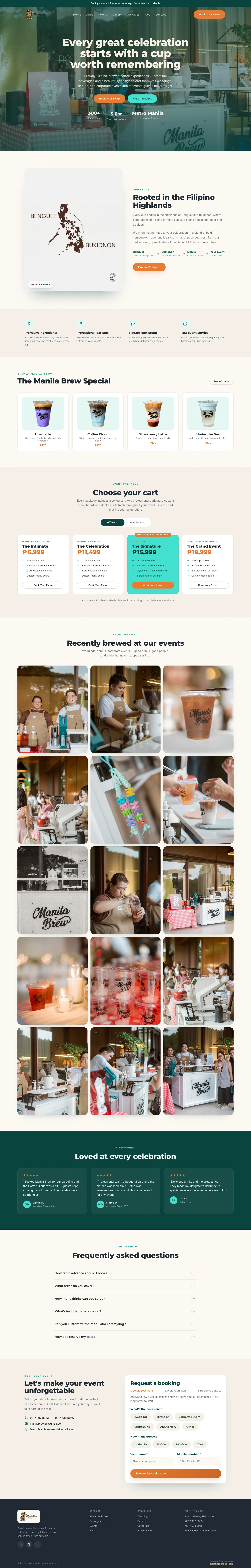 The Manila Brew website